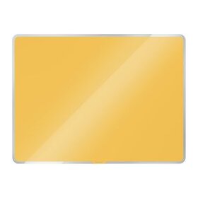 Cosy Whiteboards Glas 600x400 mm, gelb, rahmenlos, Sicherheitsglas, trocken abwischbar