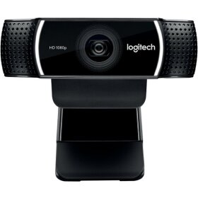 Webcam C920 HD Pro schwarz, Full HD 1080p mit Skype-Videogesprächen