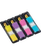 Index Mini Spender Post-it 683-4AB, 12,7 x 43,2 mm, leuchtfarben, 4 farben sortiert