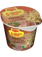 5 Minuten Terrine Spaghetti mit Schinkensoße, Nettofüllmenge 64 g