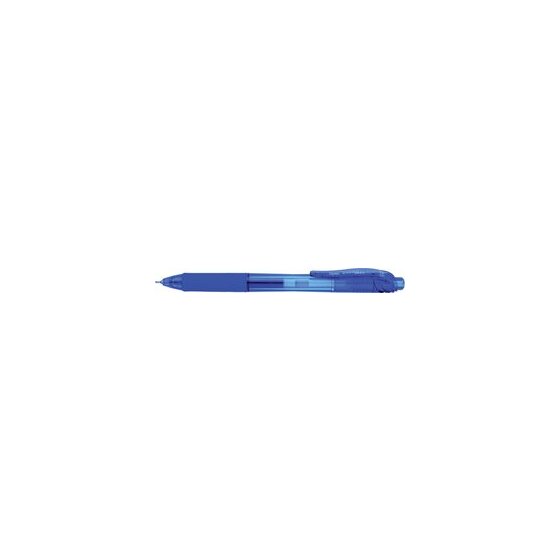 EnerGel X Gel-Tintenroller, Strichstärke 0,25 mm, Nadelspitze, fein Druckmechanik, Metallspitze, nachfüllbar mit LRN5 Mine, blau