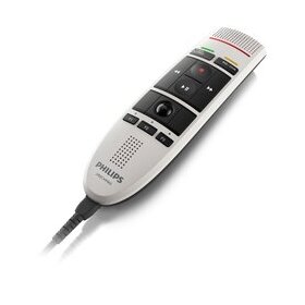 Diktiermikrofon SpeechMike Premium LFH3200, mit 4 Drucktasten, integrierter dynamischer Lautsprecher, Mikrofon mit Rauschunterdrückung, USB 2.0, Kabellänge: 3 m, Maße: 45 x 165 x 30 mm