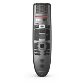 Digitales Diktiergerät Pocket Memo SMP4010/00, mit Schiebeschalter, kabelloses Diktieren, freischwebendes Mikrofon, für Aufnahmen in Studioqualität, Li-Polymer-Akku, Dockingstation, integrierter Bewegungssensor und dynamischer Lautsprecher