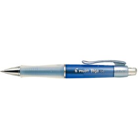 Gelschreiber VEGA, Profil-Griff Druckmechanik; schwarz schreibend, blau