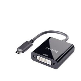 Adapter iSerie, USB-C auf DVI, schwarz, 0,10 m, WUXGA /1...