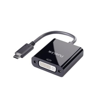 Adapter iSerie, USB-C auf DVI, schwarz, 0,10 m, WUXGA /1 920 x 1200