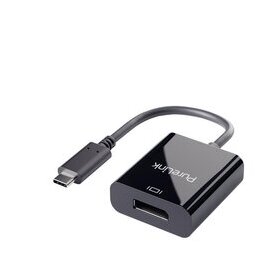 Adapter iSerie, USB-C auf DisplayPort, schwarz, 0,10 m,  4K60Hz