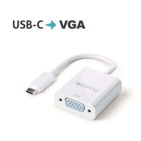 Adapter iSerie, USB-C auf VGA, weiß, 0,10 m,  4K60Hz