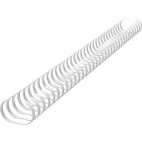 Binderücken Renz Ring Wire 3:1, 16,0 mm, für 135 Blatt, weiß, Packung = 50 Stück