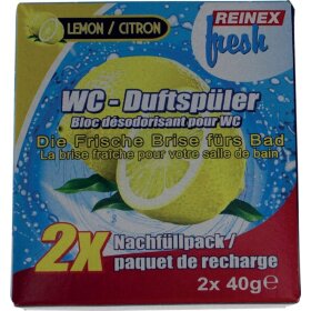 WC-Duftspüler Nachfüllung Lemon, 2er Pack,...