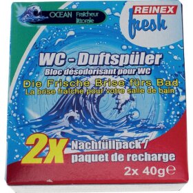 WC-Duftspüler Nachfüllung Ocean, 2er Pack, passend für Duftspüler 1044,1045,10709