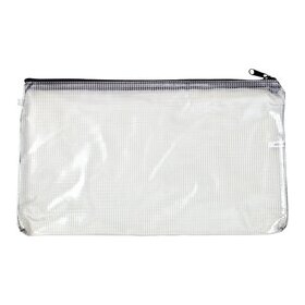 Mesh Bag, DIN-lang, 240 x 135 mm, transparentem PVC, Netzgewebe verstärkt