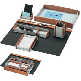 Elegantes Schreibtisch-Set, 6-teilig, Echtholz, Buche...