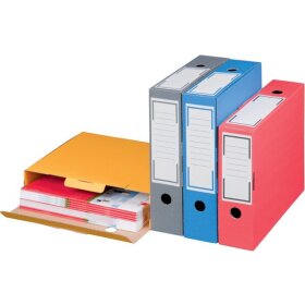 Archiv-Ablagebox, Innenmaß: 315 x 76 x 260 mm, Außenmaß: 325 x 86 x 265 mm, blau