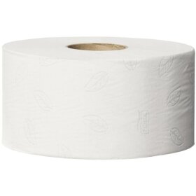 Toilettenpapier Jumbo Mini Advanced, 2-lagig, weiß, System-T2, 850 Blatt/Rolle, 12 Rollen/Packung