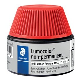 Nachfülltinte Lumocolor nonpermanent, Inhalt: 15 ml, rot