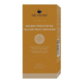 Sir Henry Gelber Früchtetee, 25 Portionsbeutel á 2,2 g