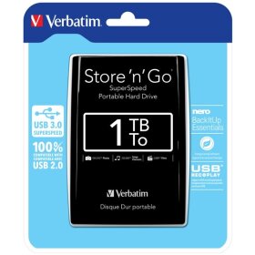 Verbatim Store n Go 2,5" 1TB Festplatte USB 3.0,...