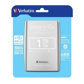 Verbatim Store n Go 2,5" 1TB Festplatte USB 3.0, silber