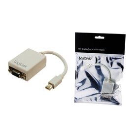 LogiLink Adapter, Mini DisplayPort Stecker - 15 Pol VGA...