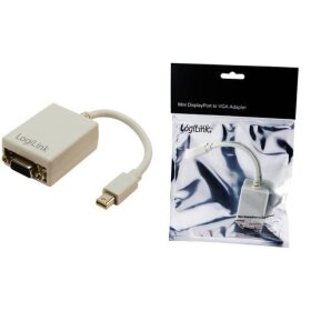 LogiLink Adapter, Mini DisplayPort Stecker - 15 Pol VGA (11111385)