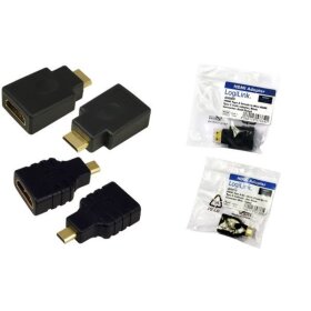 LogiLink Adapter, HDMI Kupplung - M icro HDMI Stecker, 19...