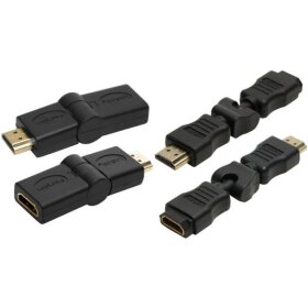 LogiLink Adapter, HDMI Kupplung - H DMI Stecker, 180 Grad (11112408)