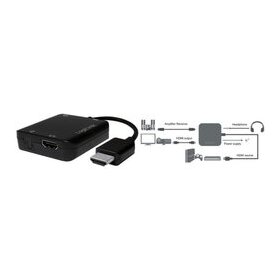LogiLink 4K x 2K HDMI Audio Extrakt or Konverter, schwarz...