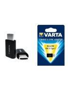 VARTA Charge & Sync Adapter - Micro USB auf USB 3.1 Typ C (3060852)