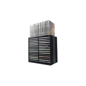 Fellowes CD-/DVD-Ablagebox Spring, schwarz, für 30 CDs (5328357)