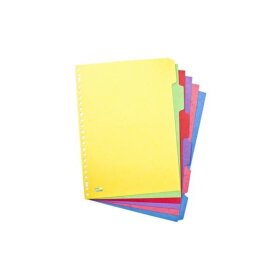 Oxford Karton-Register, blanko, DIN A4, farbig, 6-teilig (61036520)