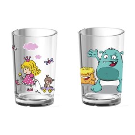 emsa Kinder-Trinkglas KIDS, 0,2 L iter, Motiv: Princess (6460426)