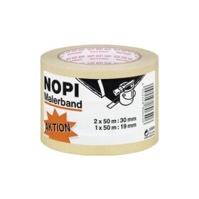 NOPI Maler Krepp Papierabdeckband, 2er Aktions-Turm, beige (8755551)