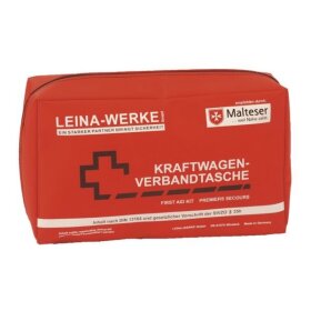 LEINA KFZ-Verbandtasche Compact, In halt DIN 13164, rot (89110081)