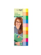 SIGEL Page Marker Multicolor - 50 x 15 mm, sortiert, 10x 50 Streifen
