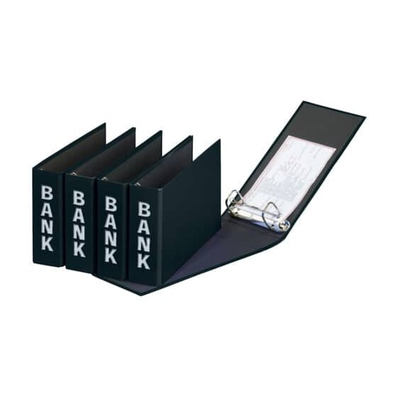 Pagna® Bankordner Color-Einband - A5 , 50 mm, Color Einband, schwarz