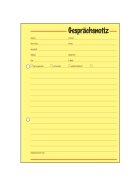 SIGEL Gesprächsnotizen - A5, Papier gelb, 50 Blatt