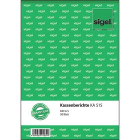 SIGEL Kassenberichte - A5, 50 Blatt