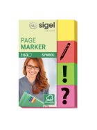 SIGEL Page Marker Symbol - 50 x 20 mm, sortiert, 4x 40 Streifen