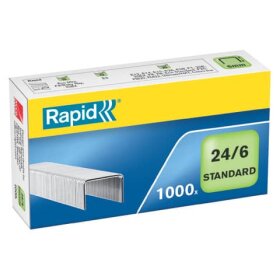 Rapid® Heftklammern 24/6 Standard, verzinkt, 1.000...