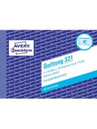Avery Zweckform® 321 Quittung inkl. MwSt. - A6 quer, MP, BL, fälschungssicher, 2 x 50 Blatt, weiß
