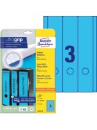 Avery Zweckform® L4753-20 Ordner-Etiketten - breit/lang, (A4 - 20 Blatt) 60 Stück, blau