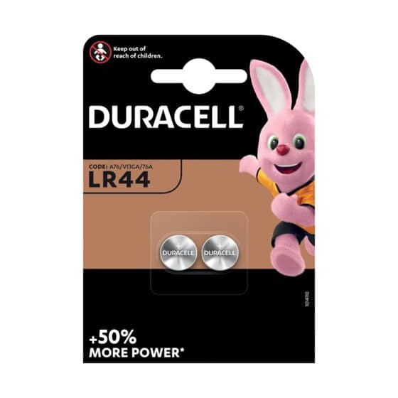 Duracell® Knopfzelle Lithium - LR 44, 1,5 V