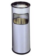 Durable Standascher mit Sandschale METALL rund, 260x620mm (ØxH), 17 l, silber metallic