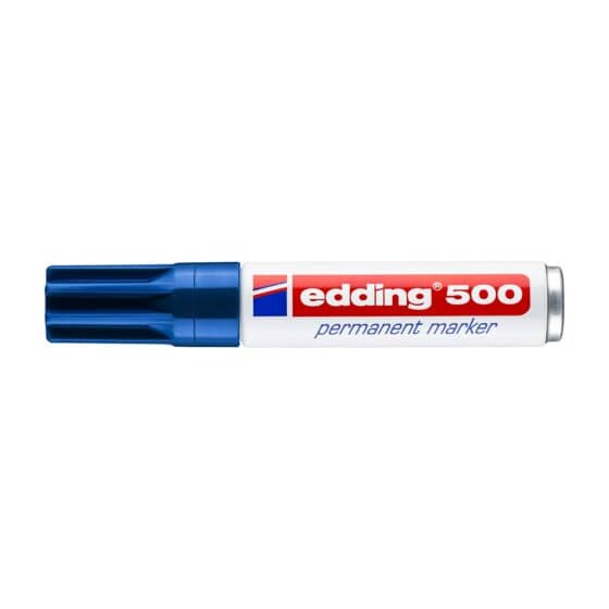 Edding 500 Permanentmarker - 2 - 7 mm, blau, nachfüllbar