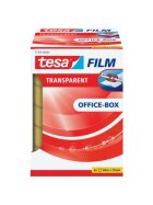 tesa® Klebefilm Office Box - transparent, 25 mm x 66 m, 6 Rollen
