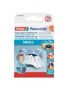 tesa® Powerstrips® Small - ablösbar, Tragfähigkeit 1 kg, weiß, 14 Stück