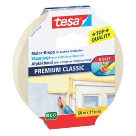 tesa® Maler-Krepp CLASSIC - 19 mm x 50 m, beige